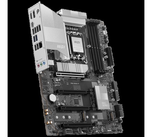 Материнская плата MSI PRO B860-P B860, LGA1851, 4*DDR5, 4*PCIEx16, 3*M.2, 1*TypeC, 2*USB3.2Gen2, 6*USB3.2Gen1, 8*USB2.0, 4*SATA3.0, 5G, Type-C DP, DP, HDMI, ATX, RTL