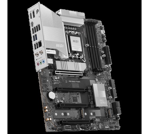 Материнская плата MSI PRO B860-P WIFI B860, LGA1851, 4*DDR5, 4*PCIEx16, 3*M.2, 1*TypeC, 2*USB3.2Gen2, 6*USB3.2Gen1, 8*USB2.0, 4*SATA3.0, 5G, Type-C DP, DP, HDMI, ATX, RTL