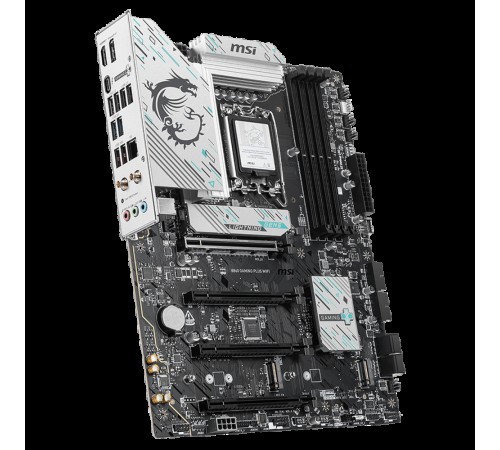 Материнская плата MSI B860 GAMING PLUS WIFI B860, LGA1851, 4*DDR5, 4*PCIEx16, 3*M.2, 1*TypeC, 2*USB3.2Gen2, 6*USB3.2Gen1, 8*USB2.0, 4*SATA3.0, 5G, Type-C DP, DP, HDMI, ATX, RTL