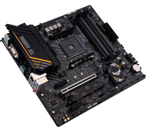 Материнская плата Asus TUF GAMING B550M-E Soc-AM4 AMD B550 4xDDR4 mATX AC`97 8ch(7.1) GbLAN RAID+VGA+HDMI+DP