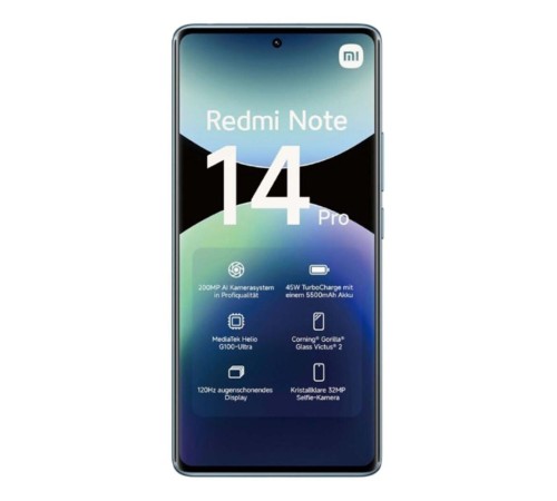 Смартфон Xiaomi Redmi Note 14 Pro RU 12+256 Ocean Blue Смартфон Xiaomi Redmi Note 14 Pro RU 12+256 Ocean Blue