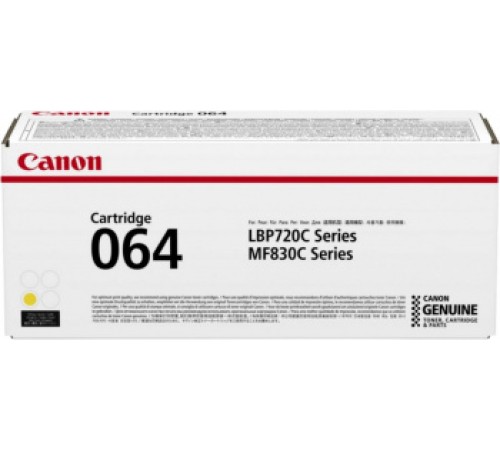 Картридж лазерный Canon CRG 064 Y 4931C001 желтый (1500стр.) для Canon MF832Cdw