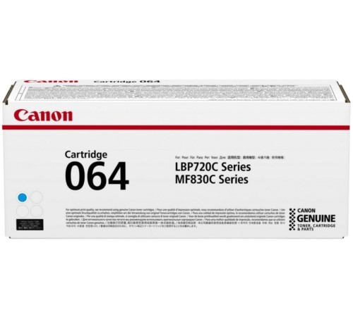 Картридж лазерный Canon CRG 064 C 4935C001 синий (1500стр.) для Canon MF832Cdw