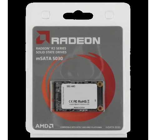 Твердотельный накопитель SSD AMD Radeon mSATA 128GB R3 Series Твердотельный накопитель SSD AMD Radeon mSATA 128GB R3 Series