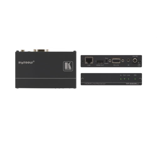 Передатчик видеосигналов Kramer TP-580TXR Передатчик HDMI, RS-232 и ИК по витой паре HDBaseT; до 180 м, поддержка 4К60 4:2:0 (50-80021190)