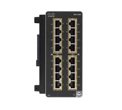 Модуль CISCO Catalyst IE3300 with 16 GE PoE/PoE+ Copper, Expansion Module, IEM-3300-16P=