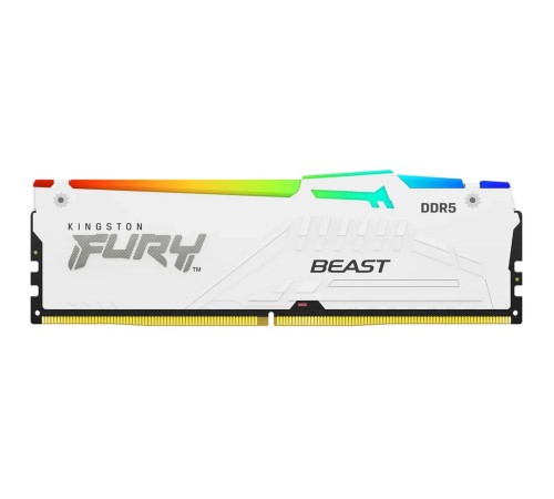 Модуль памяти Kingston FURY Beast White RGB 16Gb DDR5 DIMM 5600МГц KF556C40BWA-16