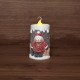 Neon-night 505-016 Керамическая фигурка «Свечка со снеговиком» 10.5х9х17.6 см