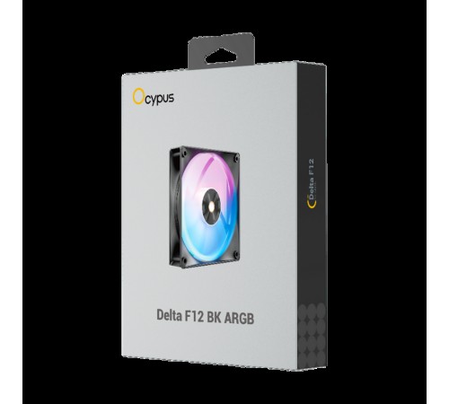 Вентилятор для процессора Fan Ocypus Delta F12 BK ARGB LED / Black / PWM Вентилятор для процессора Fan Ocypus Delta F12 BK ARGB LED / Black / PWM