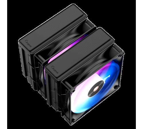Вентилятор для процессора Cooler Ocypus Delta A62 BK ARGB Black 260W/ All Intel/ AMD AM*/ 2 fans / Screws Вентилятор для процессора Cooler Ocypus Delta A62 BK ARGB Black 260W/ All Intel/ AMD AM*/ 2 fans / Screws