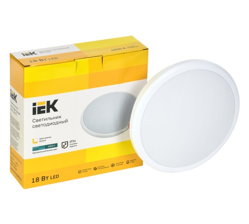 Светильник IEK 18Вт 4000K белый (LDPB0-3003-18-4000-K01)