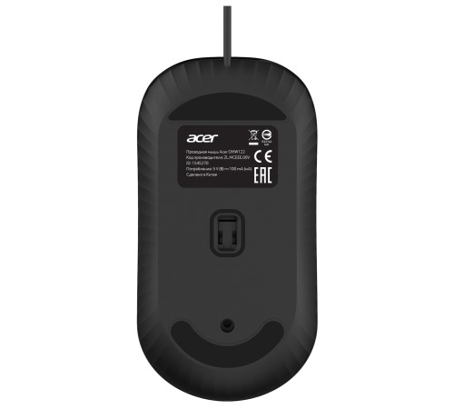 Мышь Acer OMW122 черный оптическая (1200dpi) USB (3but)