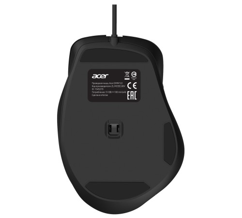 Мышь Acer OMW120 черный оптическая (2000dpi) USB (6but)