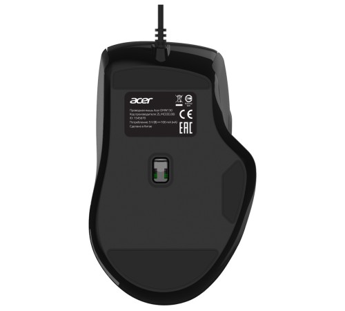 Мышь Acer OMW130 черный оптическая (3600dpi) USB (6but)
