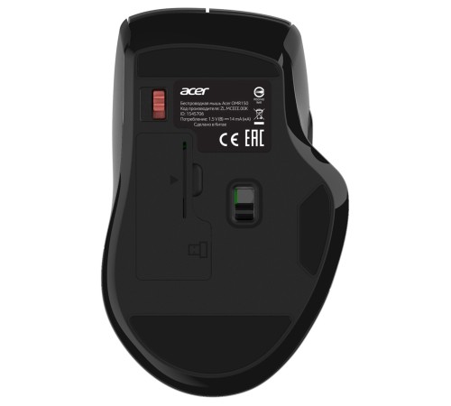 Мышь Acer OMR150 черный оптическая (1600dpi) беспроводная USB (6but)
