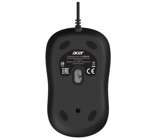 Мышь Acer OMW140 черный оптическая (1200dpi) USB (3but)