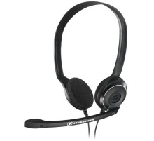 Наушники с микрофоном Sennheiser PC 8 черный 2м накладные USB оголовье (504197)