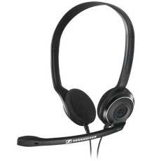 Наушники с микрофоном Sennheiser PC 8 черный 2м накладные USB оголовье (504197)