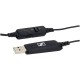 Наушники с микрофоном Sennheiser PC 8 черный 2м накладные USB оголовье (504197)