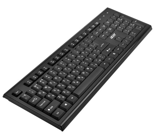 Клавиатура + мышь Acer OKR120 клав:черный мышь:черный USB беспроводная Multimedia