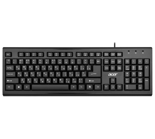 Клавиатура Acer OKW120 черный USB Multimedia Клавиатура Acer OKW120 черный USB Multimedia