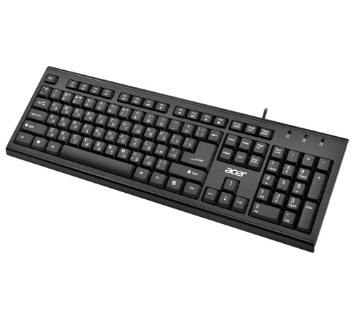 Клавиатура Acer OKW120 черный USB Multimedia Клавиатура Acer OKW120 черный USB Multimedia