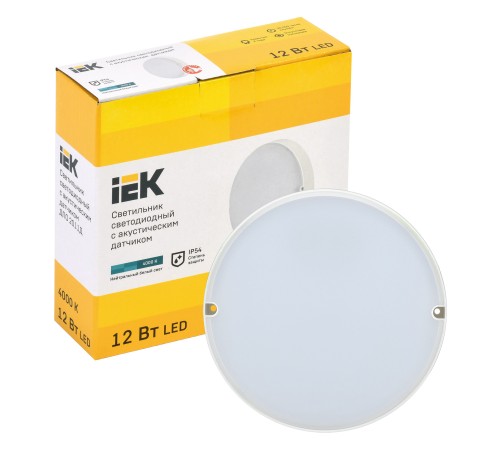 Светильник IEK 12Вт 4000K белый (LDPO3-2011D-12-4000-K01)