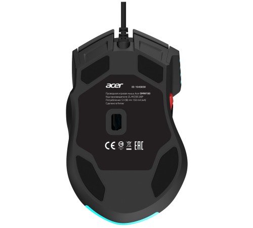 Мышь Acer OMW150 черный оптическая (4800dpi) USB (8but)