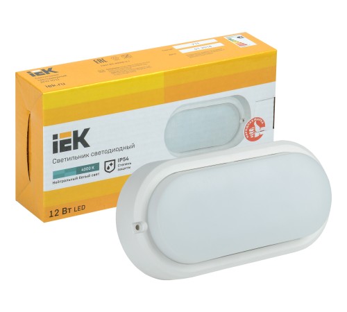 Светильник IEK 12Вт 4000K белый (LDPO0-4012-12-4000-K01)