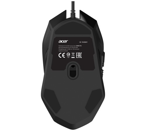 Мышь Acer OMW170 черный оптическая (3200dpi) USB (6but)