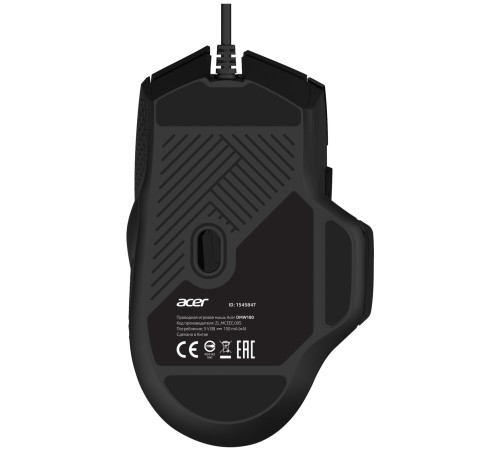 Мышь Acer OMW180 черный оптическая (6400dpi) USB (9but)