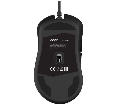 Мышь Acer OMW190 черный оптическая (6400dpi) USB (6but)