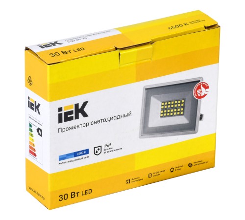 Прожектор уличный IEK СДО LPDO601-30-65-K01 светодиодный 30Вт корп.алюм.белый Прожектор уличный IEK СДО LPDO601-30-65-K01 светодиодный 30Вт корп.алюм.белый