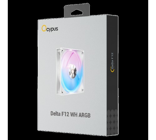 Вентилятор в корпус ID-Cooling Fan Ocypus Delta F12 WH ARGB LED / White / PWM