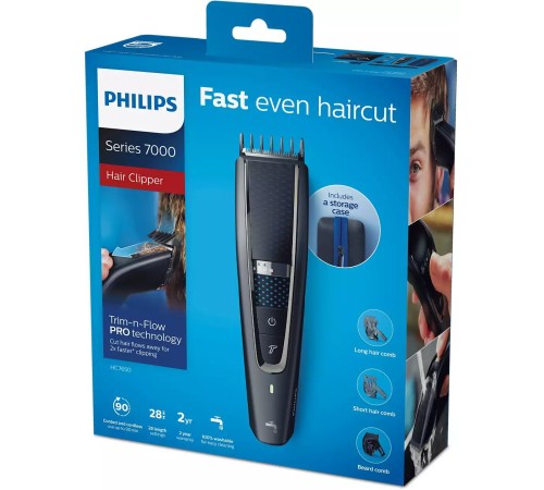 Машинка для стрижки Philips HC7650/15 черный