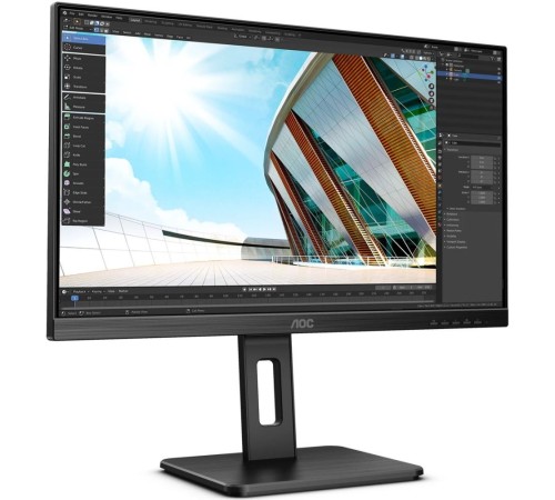 Монитор AOC 23.8" Pro Q24P2Q черный IPS LED 16:9 HDMI M/M матовая 1000:1 250cd 178гр/178гр 2560x1440 D-Sub DisplayPort FHD 3.1кг