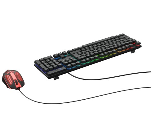 Клавиатура + мышь Оклик GMNG 400GMK клав:черный мышь:черный USB Клавиатура + мышь Оклик GMNG 400GMK клав:черный мышь:черный USB
