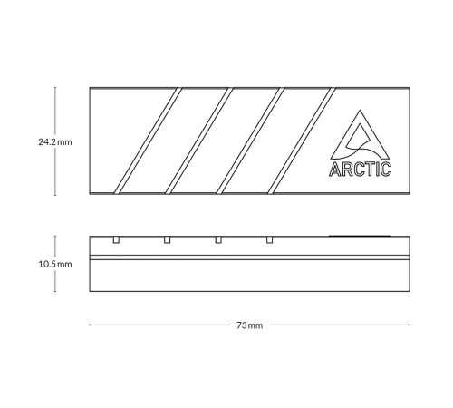 Аксессуары Радиатор Arctic Cooling Радиатор SSD ARCTIC M2 Pro (Black) (ACOTH00001A)