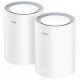 Маршрутизатор CUDY BE3600 Wi-Fi 7 Mesh Solution Gigabit Dual Band 2-Pack, Chipset Broadcom, 802.11be/ax/ac/a/b/g/n, 2882Mbps at 5GHz + 688Mbps at 2.4GHz, 3 x 10/100/1000Mbps Ports, Internal antennas, Zerotier/PPTP/L2TP/OpenVPN/WireGuard, MLO, MU-MIMO, Gue