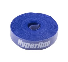 Крепеж Hyperline WASNR-5x25-BL Лента (липучка) в рулоне, ширина 25 мм, длина 5м, синяя