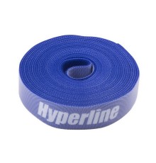 Крепеж Hyperline WASNR-5x25-BL Лента (липучка) в рулоне, ширина 25 мм, длина 5м, синяя