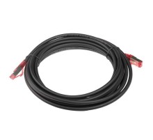 Кабельная сборка Hyperline PC-LPM-STP-RJ45-RJ45-C5e-5M-LSZH-BK Патч-корд F/UTP, экранированный, Cat.5е (100% Fluke Component Tested), LSZH, 5м, черный