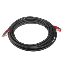 Кабельная сборка Hyperline PC-LPM-STP-RJ45-RJ45-C5e-5M-LSZH-BK Патч-корд F/UTP, экранированный, Cat.5е (100% Fluke Component Tested), LSZH, 5м, черный