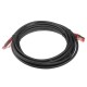Кабельная сборка Hyperline PC-LPM-STP-RJ45-RJ45-C5e-5M-LSZH-BK Патч-корд F/UTP, экранированный, Cat.5е (100% Fluke Component Tested), LSZH, 5м, черный