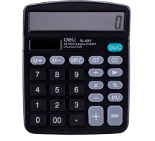 Калькулятор настольный Deli E837 черный 12-разр.