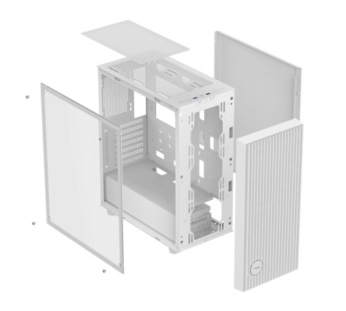 Корпус Ocypus Gamma C70 ARGB без БП White (Gamma-C70-WHG400XX-GL)