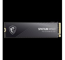 Твердотельный накопитель SSD MSI M.2 2280 1TB SPATIUM M560 Client SSD S78-440L0F0-P83, PCIe Gen5x4 with NVMe