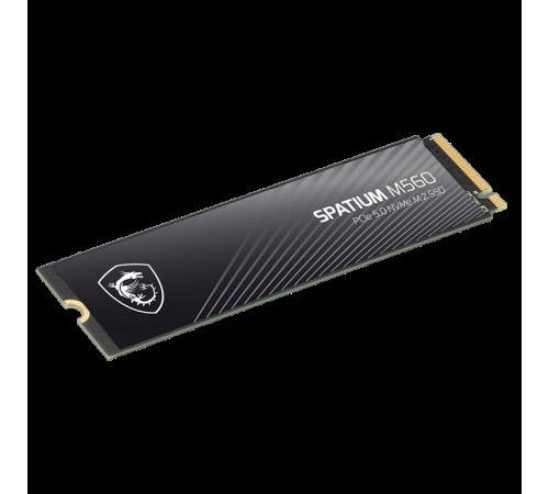 Твердотельный накопитель SSD MSI M.2 2280 2TB SPATIUM M560 Client SSD S78-440Q940-P83, PCIe Gen4x4 with NVMe, 3D TLC, R/ W 4900/ 4400 Твердотельный накопитель SSD MSI M.2 2280 2TB SPATIUM M560 Client SSD S78-440Q940-P83, PCIe Gen4x4 with NVMe, 3D TLC, R/ W 4900/ 4400