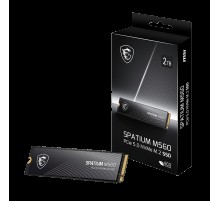 Твердотельный накопитель SSD MSI M.2 2280 2TB SPATIUM M560 Client SSD S78-440Q940-P83, PCIe Gen4x4 with NVMe,  3D TLC, R/ W 4900/ 4400