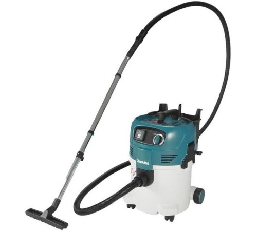Строительный пылесос Makita VC3012L 1200Вт (уборка: сухая/влажная) синий